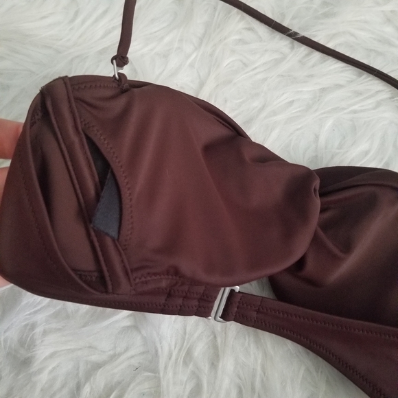 Victoria's Secret Brown Swim Bikini Bra top Small - Picture 3 of 5